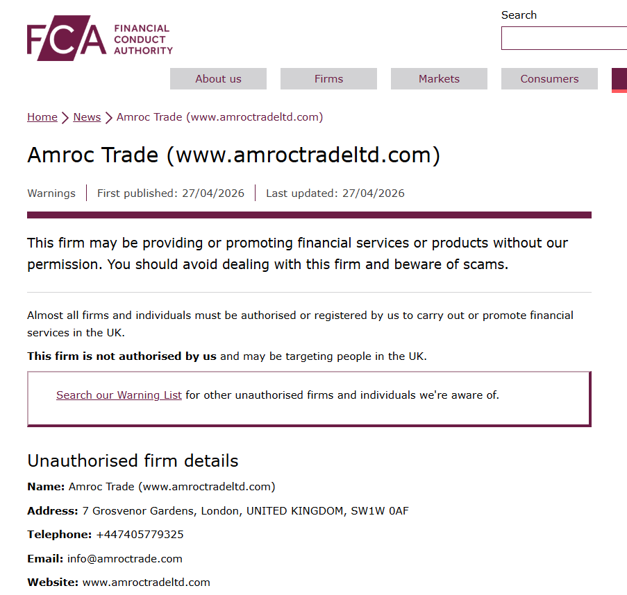Amroc Trade FCA