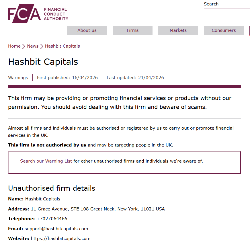 Hashbit Capitals FCA