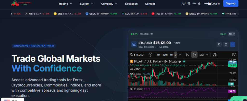 Hashbit Capitals Website