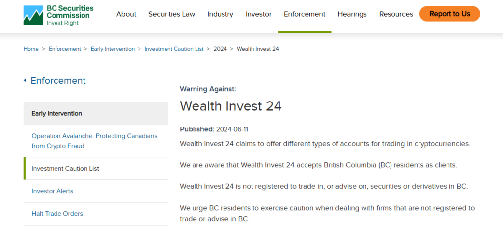 Wealth Invest 24 BCSC