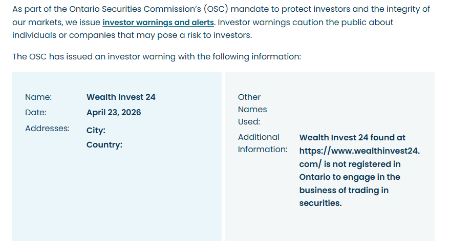Wealth Invest 24 OSC