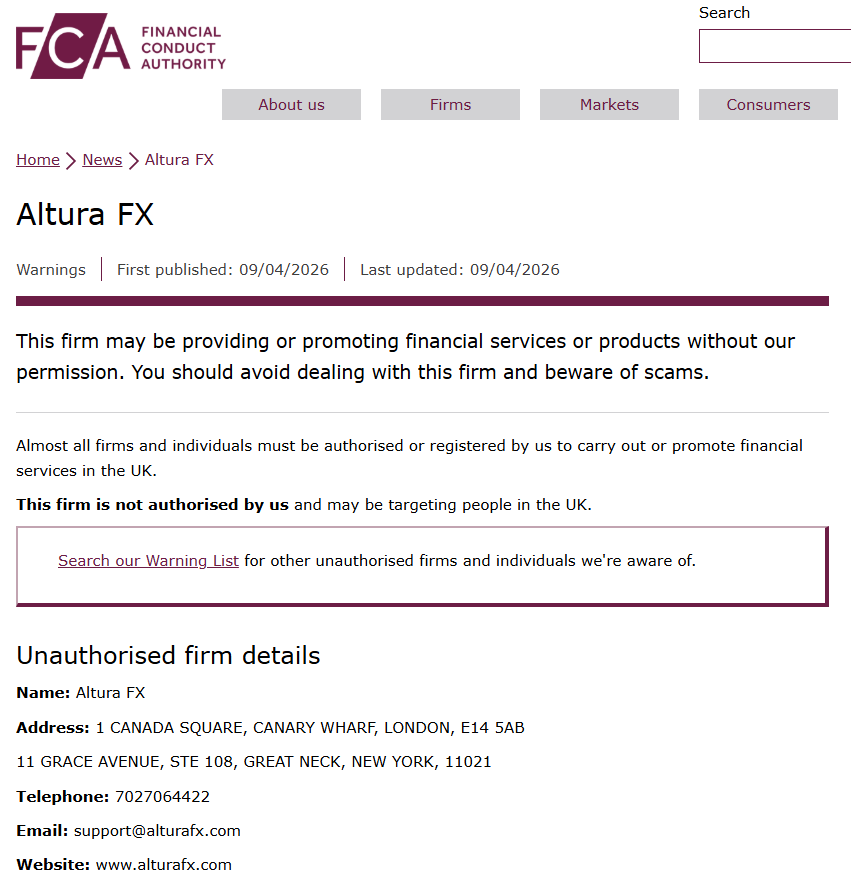 Altura FX FCA