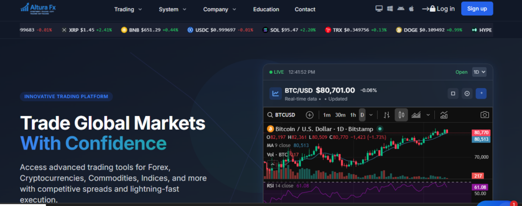 Altura FX Website