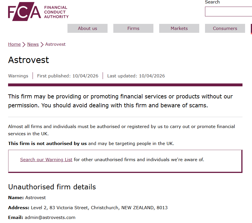 Astrovest FCA