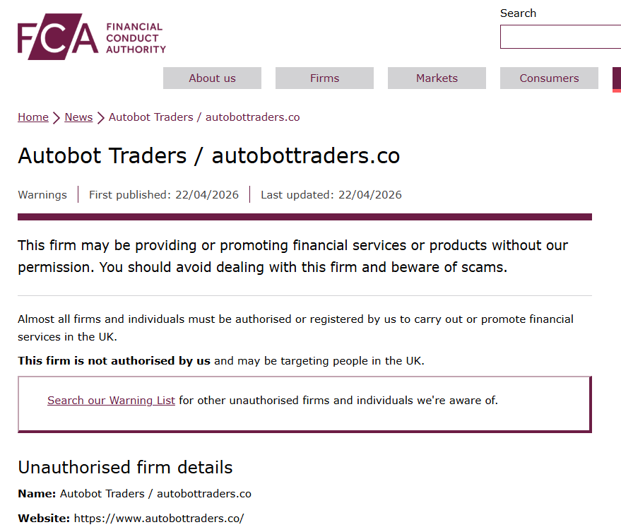 Autobot Traders FCA