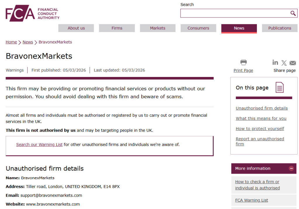 BravonexMarkets-FCA-warning
