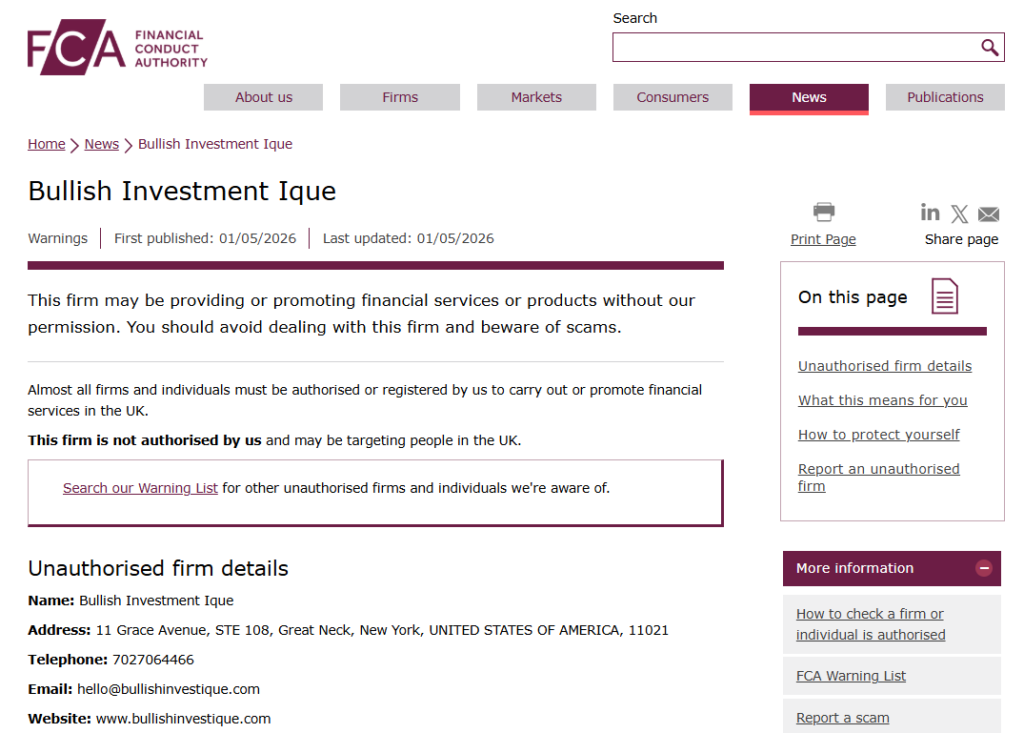 Bullish-Investment-Ique-FCA-warning