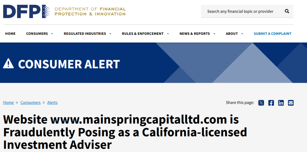 DFPI-warning