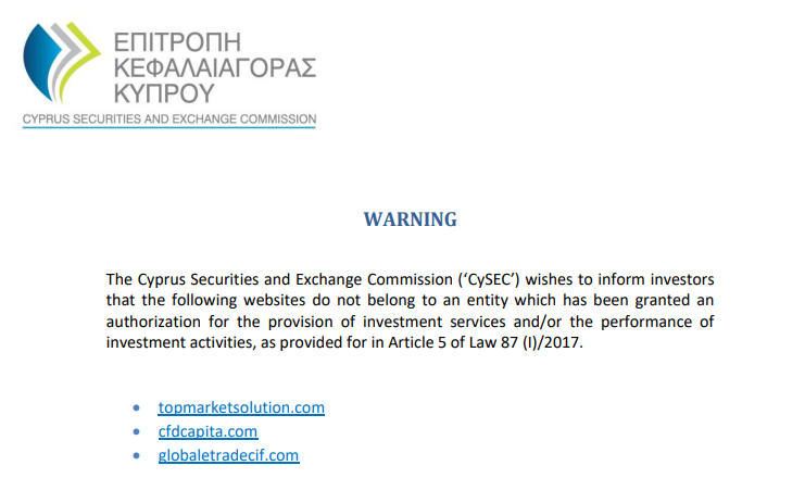 Global Trade CIF CySEC