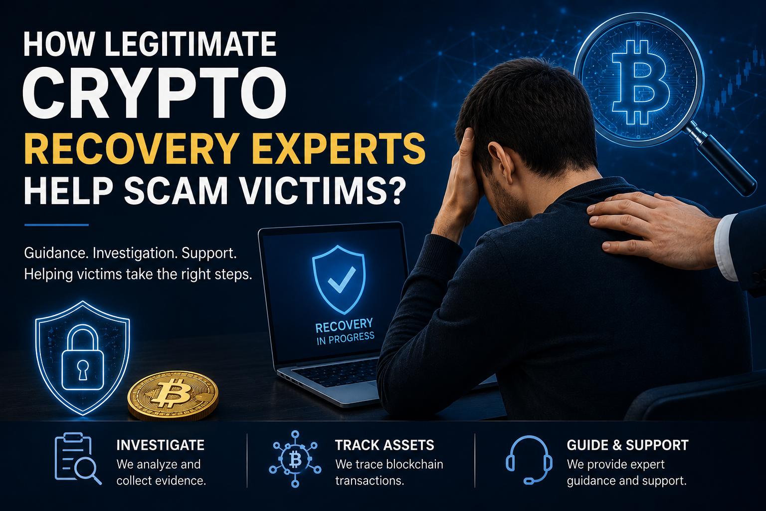 How Legitimate Crypto Recovery Experts Help Scam Victims?
