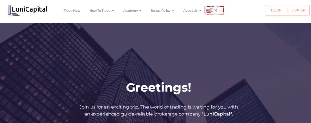 Luni Capital Website