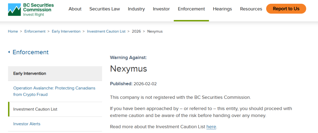 Nexymus BCSC