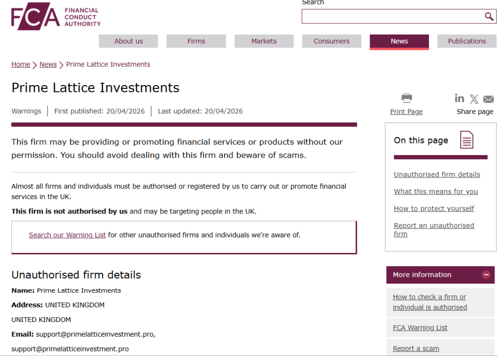 Prime-Lattice-FCA-warning