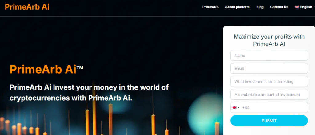 PrimeArb Ai Website